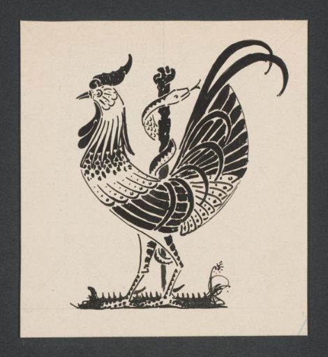 Rooster with Esculap