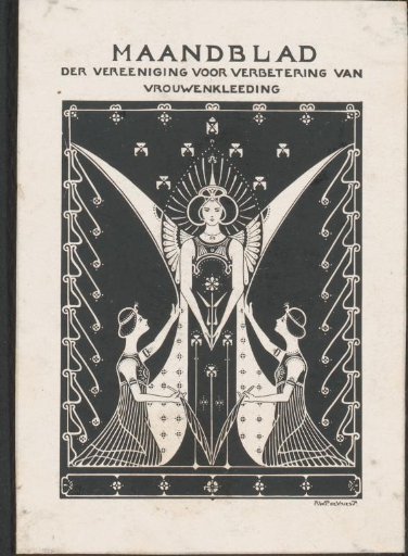 Cover Design for: Monthly Journal of the Association for the Improvement of Women's Clothing, 1901