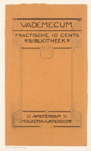 Cover Design for: Vademecum. Practical 10 Cents Library, 1903