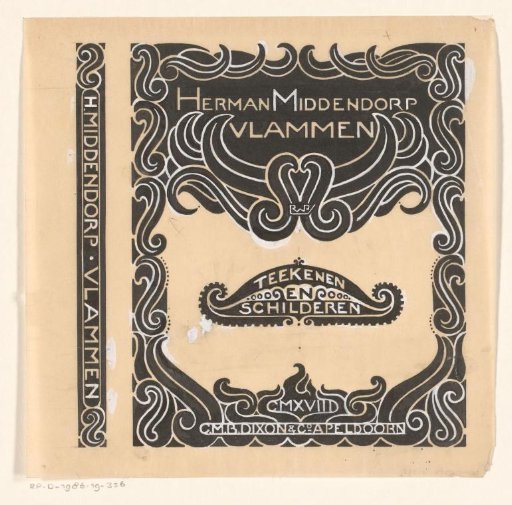 Binding design for: Herman Middendorp, Flames, 1918