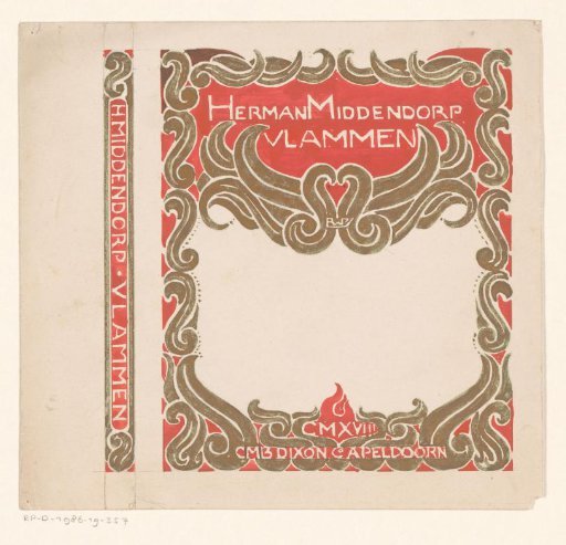 Binding design for: Herman Middendorp, Flames, 1918