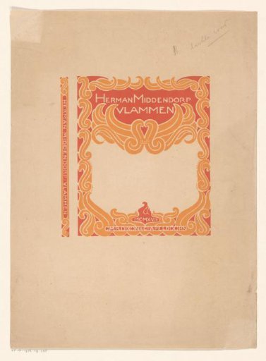 Binding design for: Herman Middendorp, Flames, 1918