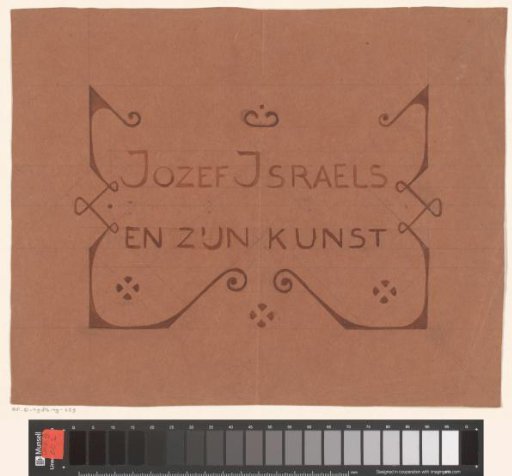 Design for the portfolio of: Jan Veth, Jozef Israëls and his art, 1904
