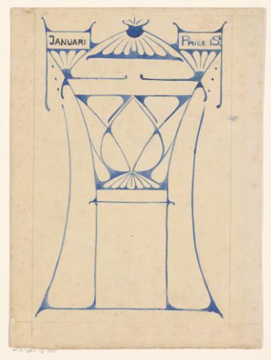 Design for a calendar page for the month of January