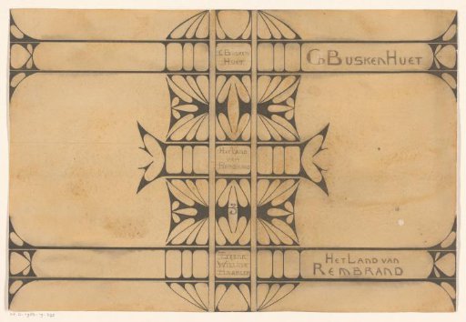 Cover Design for: Cd. Busken Huet, Het land van Rembrand, 1898