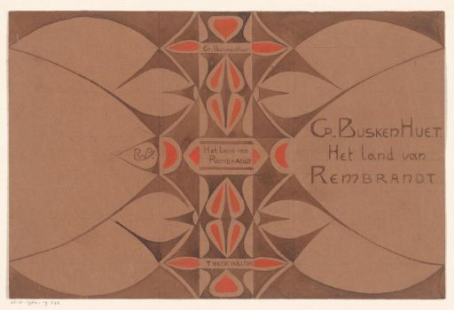 Cover Design for: Cd. Busken Huet, Het land van Rembrand, 1898