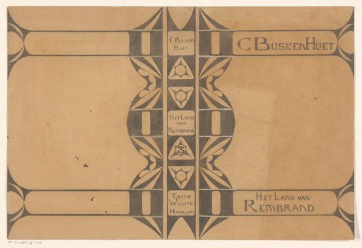 Cover Design for: Cd. Busken Huet, Het land van Rembrand, 1898