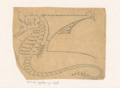 Ornament with a seahorse