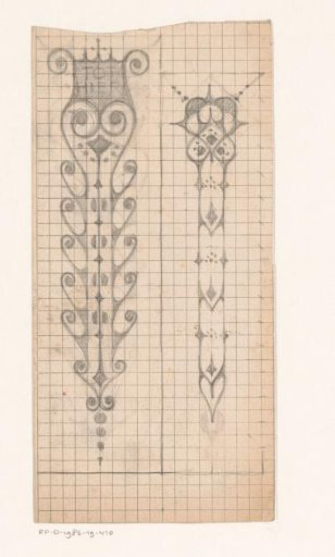 Ornaments with curling forms