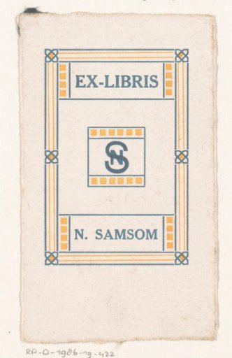 Ex Libris of N. Samsom