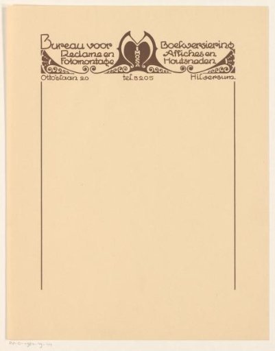 Letterhead of the Mimosa Book Decoration Bureau