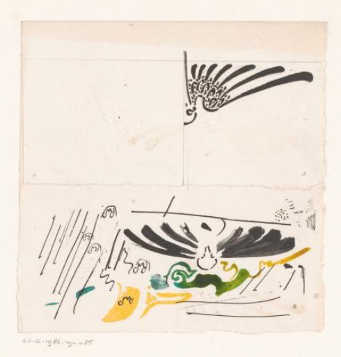 Study Sheet, Including Wings and Signatures