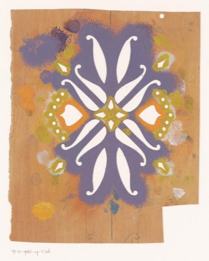 Template with ornament