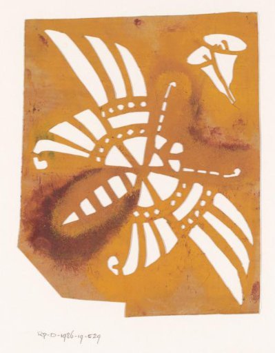 Template with butterfly