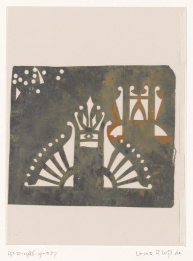 Stencil with Two Ornaments