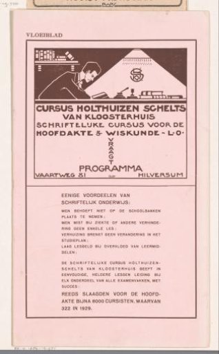 Advertentie voor Cursus Holthuizen