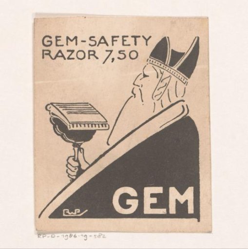 Advertisement for GEM safety razor