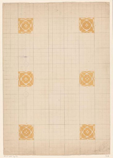Signature sheet with six rosettes for an album for Prof. Mr. L. den Hartog