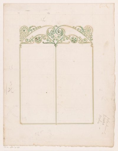Blank signature sheet with scrollwork ornaments