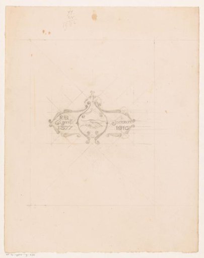 Design for a Vignette with Shaking Hands