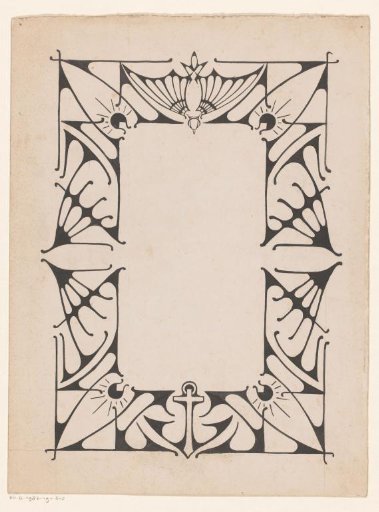 Design for the Title Page of: W. Zaalberg, The Rock on Which We Build, 1899