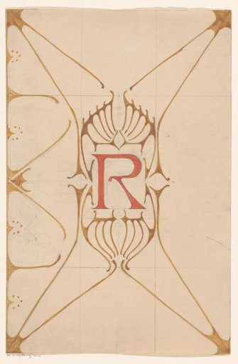 Book Cover Design with a Capital Letter R