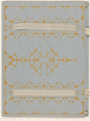 Design for a flyleaf with title frames and ornaments
