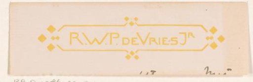 Vignette by R.W.P. de Vries Jr.