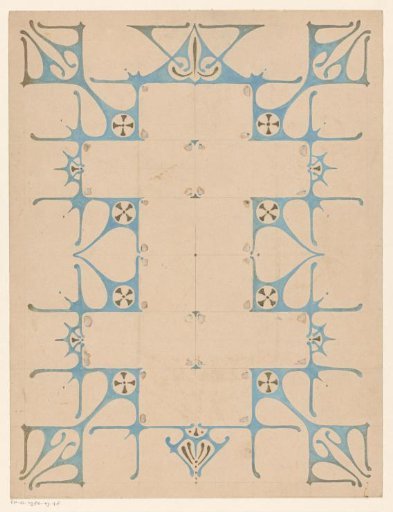 Blank signature sheet with ornaments