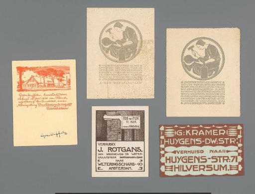 Moving notices from Gerrit van Duffelen, Jan Eisenloeffel, Jan Rotgans and G. Kramer