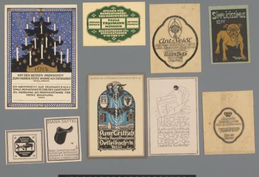 Collection of German (advertising) prints