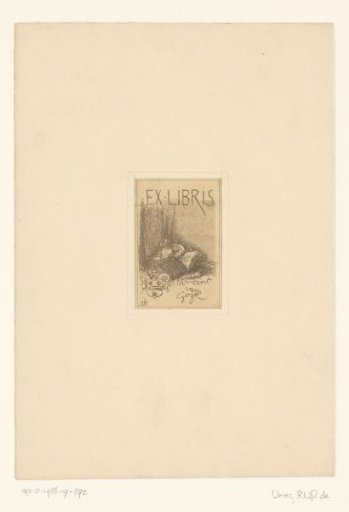 Ex Libris of Vincent van Gogh