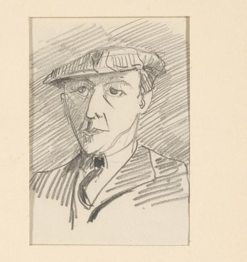 Portrait of an unknown man with a cap