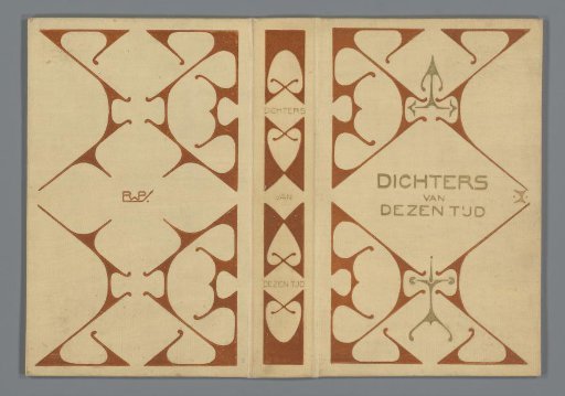 Book binding for: J.N. van Hall, Poets of this Time, 1899