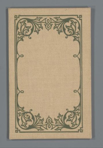 Front cover of a book with an ornamental frame with flowers