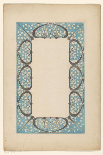 Rectangular frame with ornaments