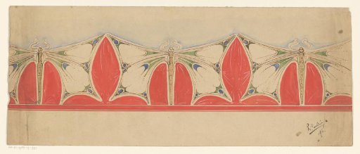 Ornamental Border with Butterfly Pattern