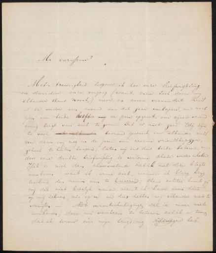 Letter to Gerardus Arnoldus Nicolaus Allebé