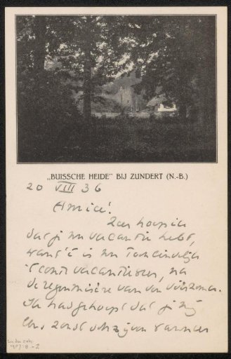 Postcard to Willem Frederik Gouwe
