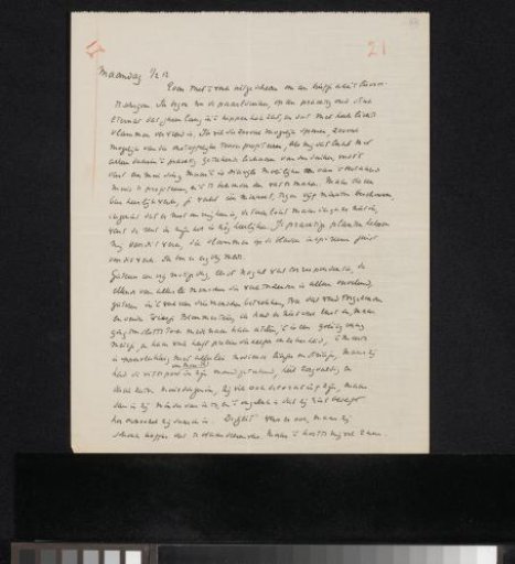 Letter to Ina van Eibergen Santhagens-Waller