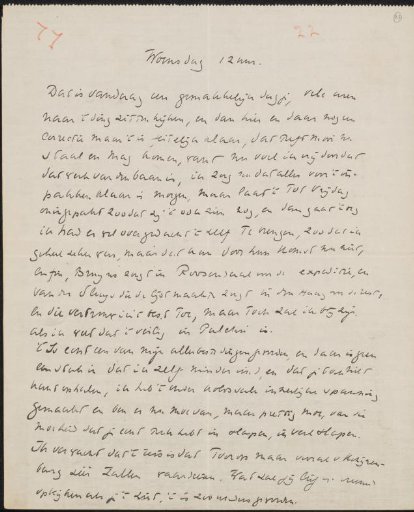 Letter to Ina van Eibergen Santhagens-Waller