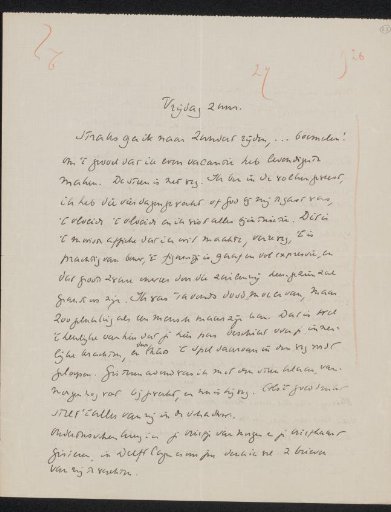 Letter to Ina van Eibergen Santhagens-Waller