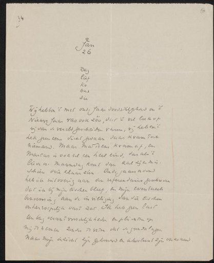 Letter to Ina van Eibergen Santhagens-Waller