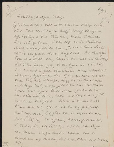 Letter to Ina van Eibergen Santhagens-Waller