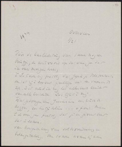 Letter to Ina van Eibergen Santhagens-Waller