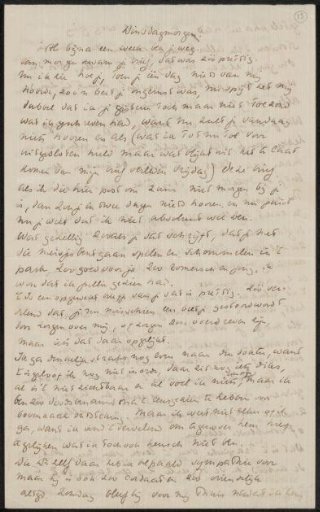 Letter to Ina van Eibergen Santhagens-Waller