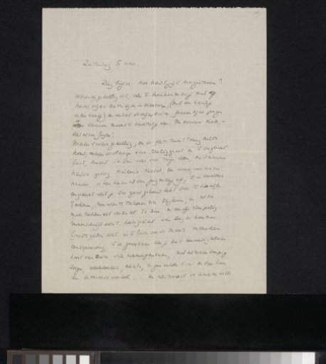 Letter to Ina van Eibergen Santhagens-Waller