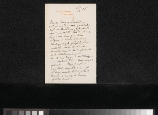 Letter to Carel Vosmaer