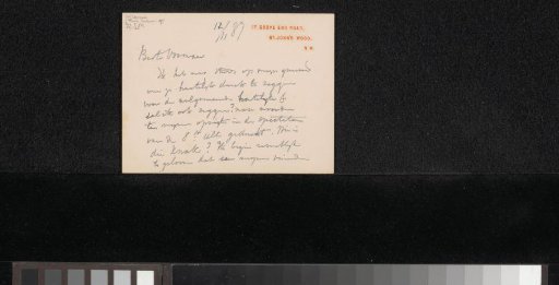 Letter to Carel Vosmaer