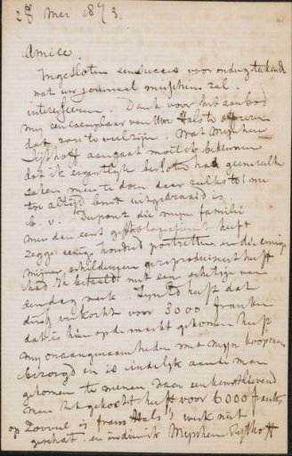 Letter to Carel Vosmaer
